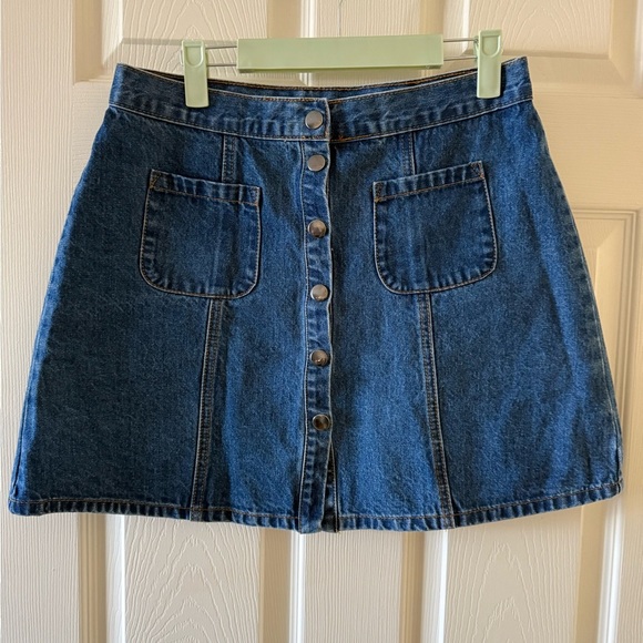BDG snap button denim skirt • Women’s medium - Picture 1 of 6